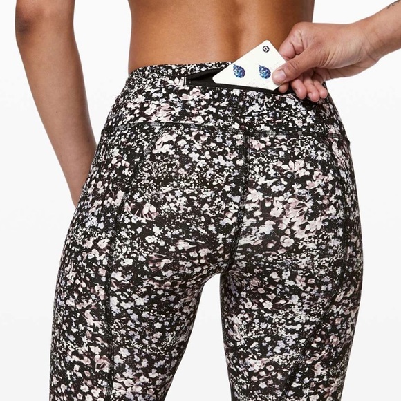 Lululemon - Pace Rival Crop 22" - Floral Spritz Multi / Black - Picture 6 of 15